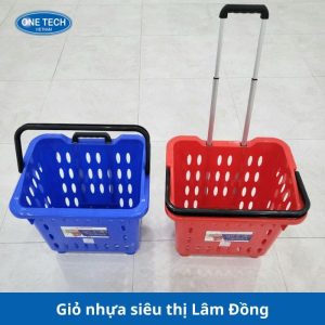 Giỏ nhựa siêu thị tại Lâm Đồng giá rẻ, bền đẹp