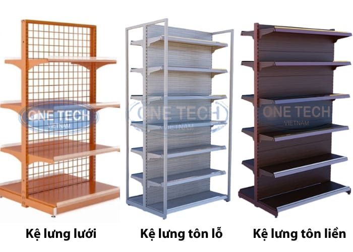 Phân loại theo đặc điểm lưng kệ