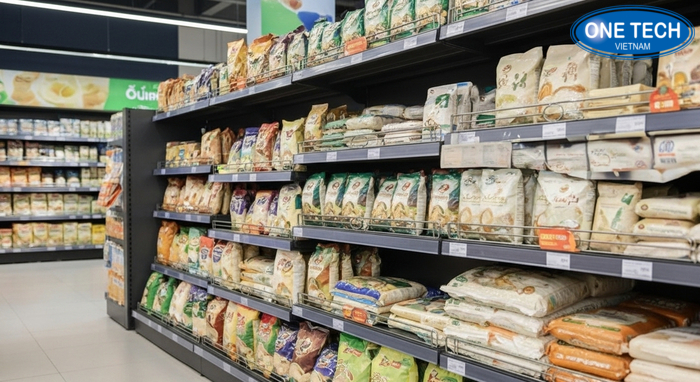 Hình ảnh kho xưởng hoặc kệ thành phẩm dùng minh họa khi đăng bài