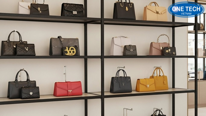 Bảng checklist tiêu chí chọn kệ trưng bày túi xách