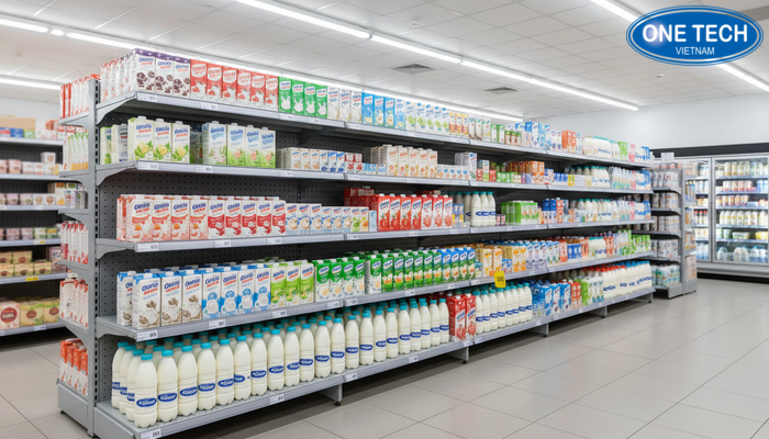 Phân tích giá kệ trưng bày sữa giúp tối ưu ngân sách Biểu đồ so sánh giá các loại kệ trưng bày theo phân khúc
