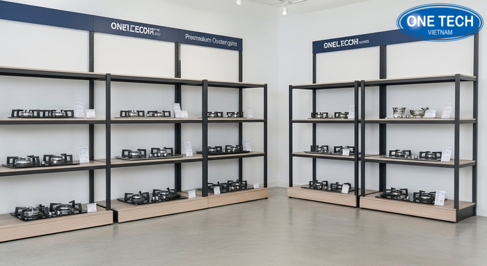 Các mẫu kệ trưng bày bếp gas phổ biến Bộ sưu tập mẫu kệ trưng bày bếp gas theo nhiều chất liệu