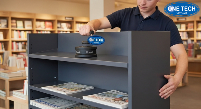 Kiểm tra độ vững và tải trọng kệ sách báo trước khi đưa vào sử dụng