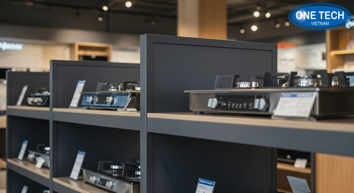 Tiêu chí chọn kệ trưng bày bếp gas Infographic tiêu chí chọn kệ trưng bày bếp gas an toàn và thẩm mỹ