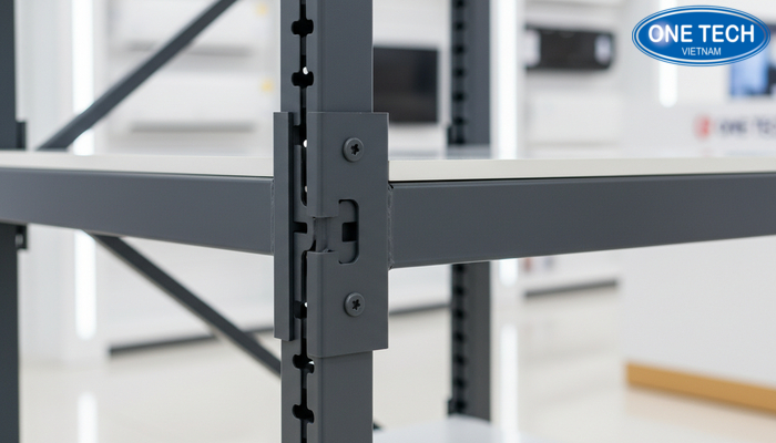 Cấu trúc khung kệ trưng bày máy lạnh chịu lực Cấu trúc khung kệ trưng bày máy lạnh chịu lực với các điểm gia cường