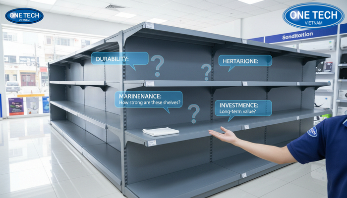 Hỏi đáp kệ trưng bày điều hoà Infographic hỏi đáp về kệ trưng bày điều hoà cho cửa hàng điện máy