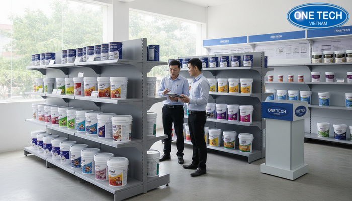 Showroom kệ trưng bày và đội ngũ tư vấn tại Lâm Đồng