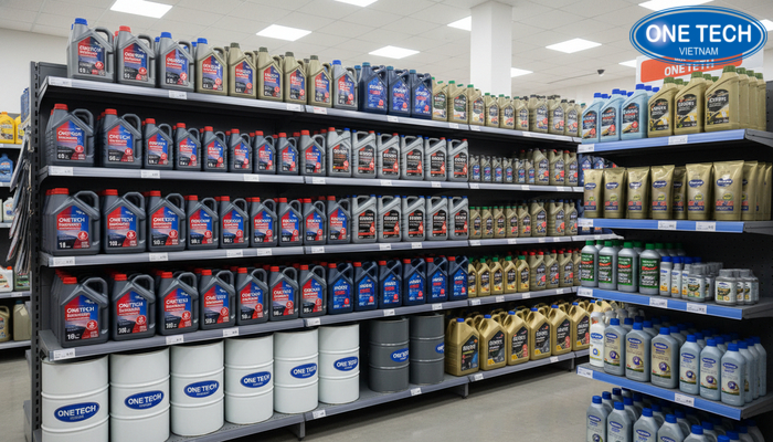 Bảng so sánh kệ trưng bày dầu nhớt theo kích thước và chất liệu