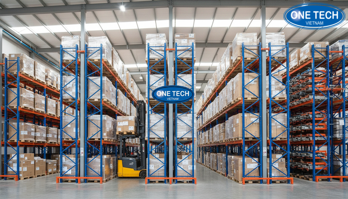 Bảng minh họa so sánh các hệ thống kệ pallet phổ biến