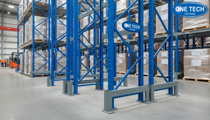 Cấu tạo khung upright và bản mã chân trụ kệ double deep