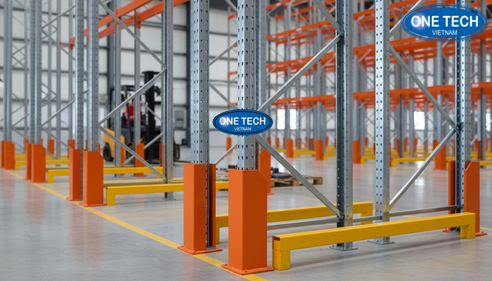 Phụ kiện bảo vệ chân trụ và chống va chạm cho kệ drive in