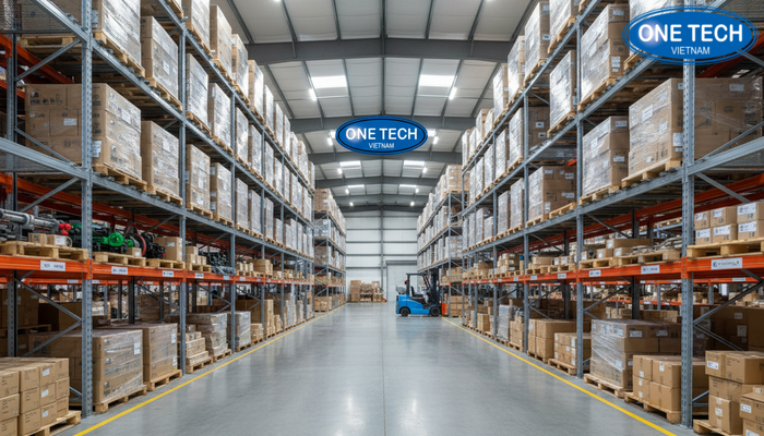 Nhược điểm về không gian lối đi của kệ selective Không gian lối đi rộng rãi của hệ thống kệ selective