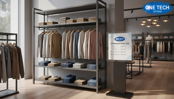 Giá kệ shop thời trang Lâm Đồng 2026 Bảng giá tham khảo kệ trưng bày shop quần áo tại Lâm Đồng năm 2026