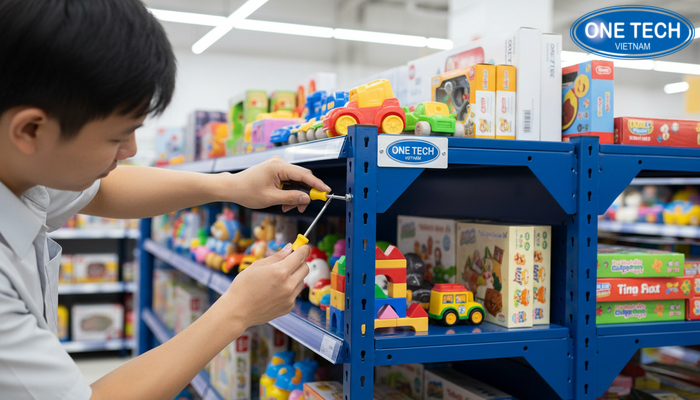 Bảo trì kệ trưng bày đồ chơi trẻ em Kiểm tra ốc vít bulong kệ đồ chơi định kỳ để đảm bảo chắc chắn