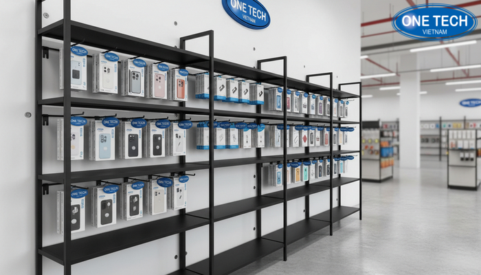 Cố định khung kệ treo và cân chỉnh thẳng hàng