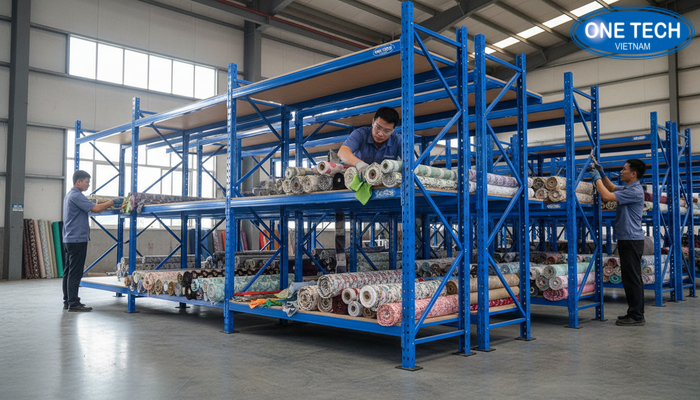 Các bước vệ sinh và bảo trì kệ trưng bày vải định kỳ