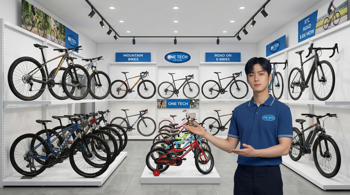 Bố trí kệ trưng bày xe đạp cho showroom Bố trí kệ trưng bày xe đạp trong showroom theo khu vực giúp khách dễ xem và nhân viên dễ tư vấn