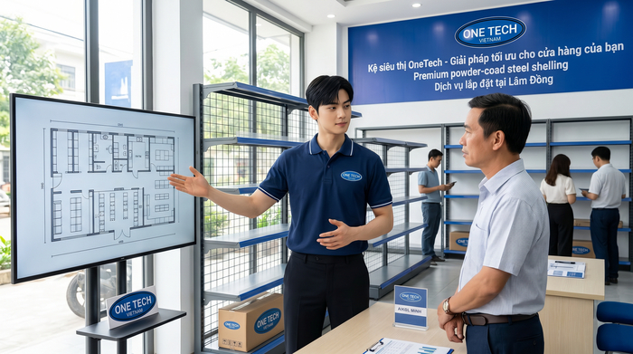 Dịch vụ kệ siêu thị Lâm Đồng Tư vấn đặt hàng, vận chuyển và lắp đặt kệ tại Lâm Đồng